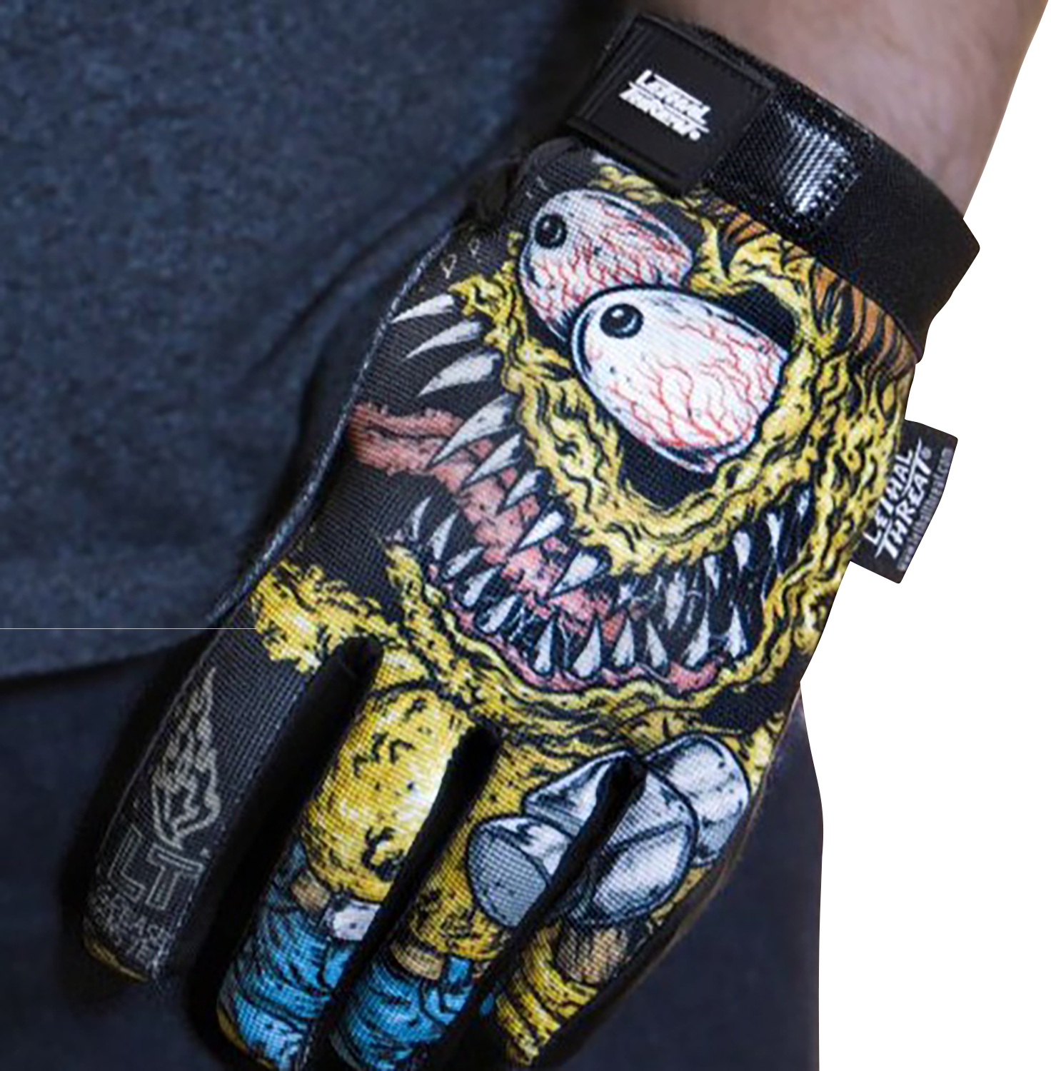 LETHAL THREAT Grease Monster Gloves - Black - Large GL15022L