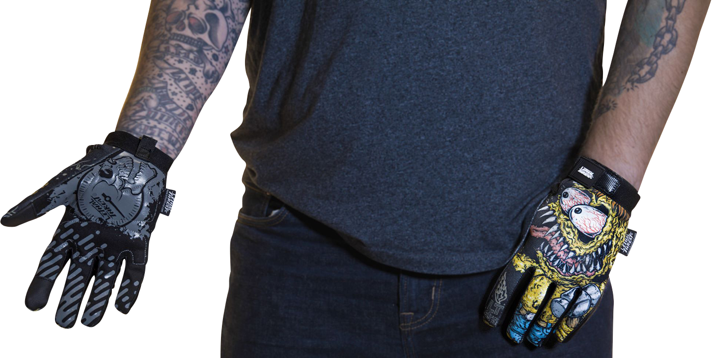LETHAL THREAT Grease Monster Gloves - Black - XL GL15022XL