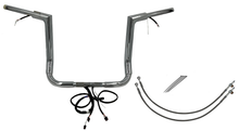 FAT BAGGERS INC. EZ Install Wired 1-1/2" Flat Top Handlebar Kit - 14" - Chrome 602214
