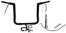 FAT BAGGERS INC. EZ Install Wired 1-1/2" Flat Top Handlebar Kit - 14" - Black 612014-B