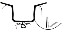 FAT BAGGERS INC. EZ Install Wired 1-1/4" Flat Top Handlebar Kit - 12" - Black 712012-B