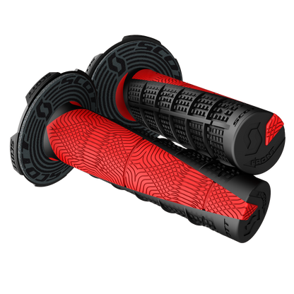 SCOTT Deuce Grips with Donut - Black/Red 219627-4948