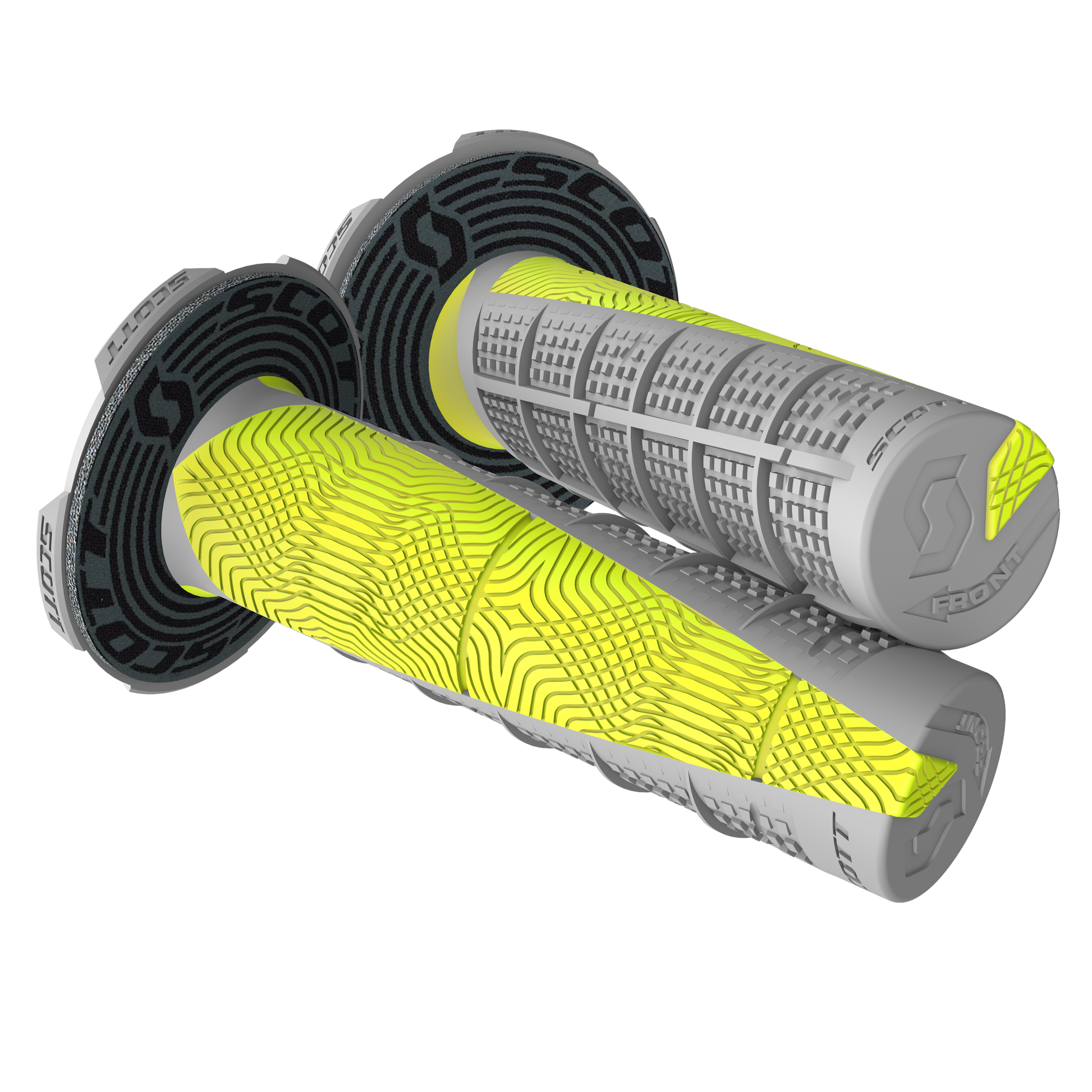 SCOTT Deuce Grips with Donut - Gray/Yellow 219627-5776