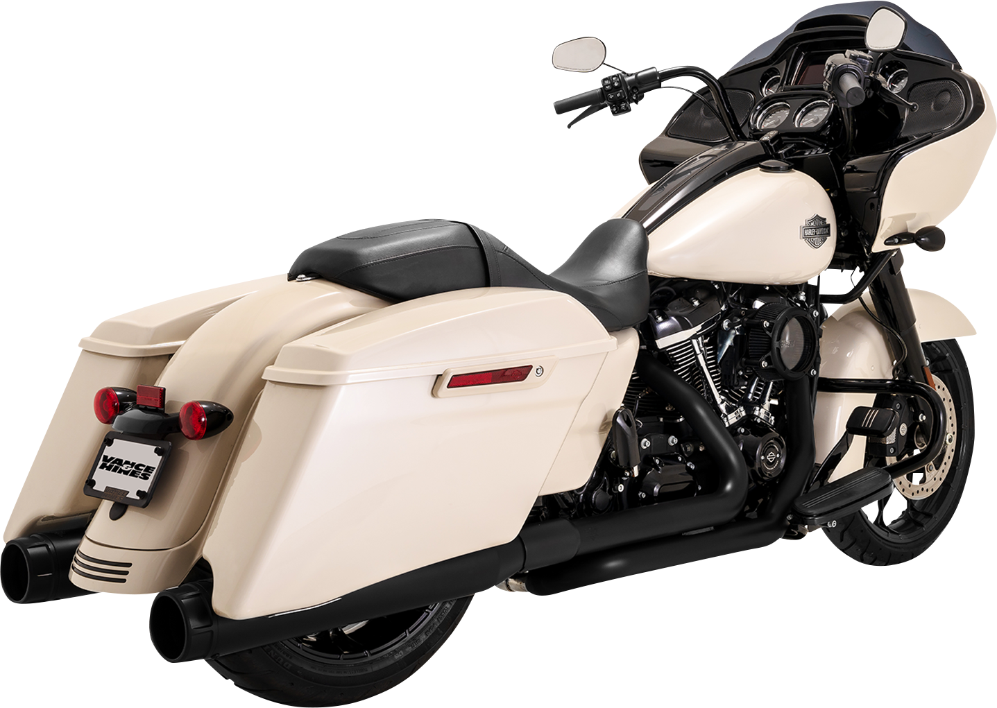 VANCE & HINES Dresser Duals Header System - Black 47351