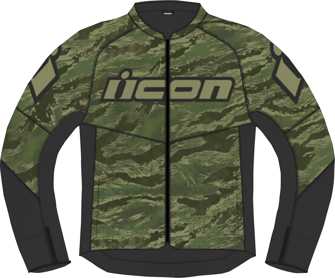 ICON Hooligan CE Tigersblood™ Jacket - Green - 4XL 2820-6158