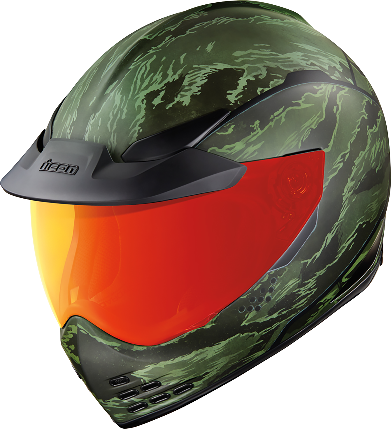 ICON Domain™ Helmet - Tiger's Blood - Green - Large 0101-14926