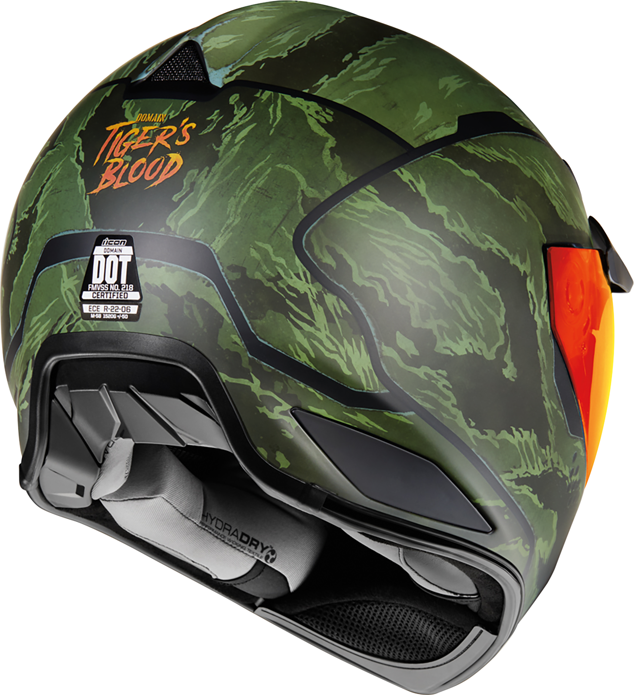 ICON Domain™ Helmet - Tiger's Blood - Green - Small 0101-14924