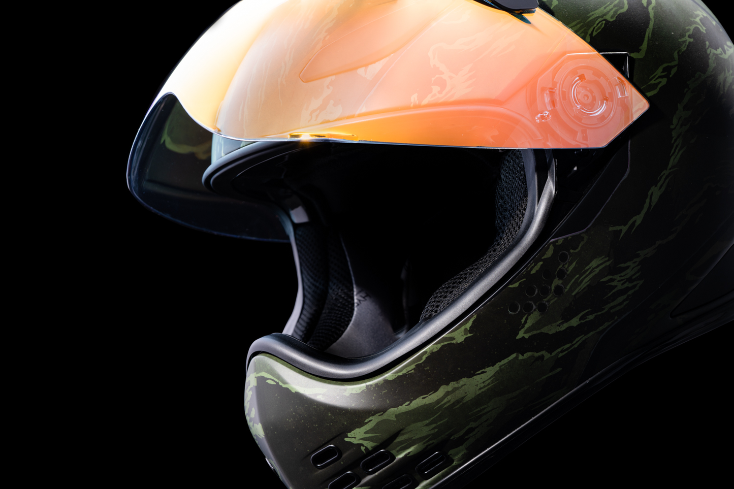 ICON Domain™ Helmet - Tiger's Blood - Green - 2XL 0101-14928