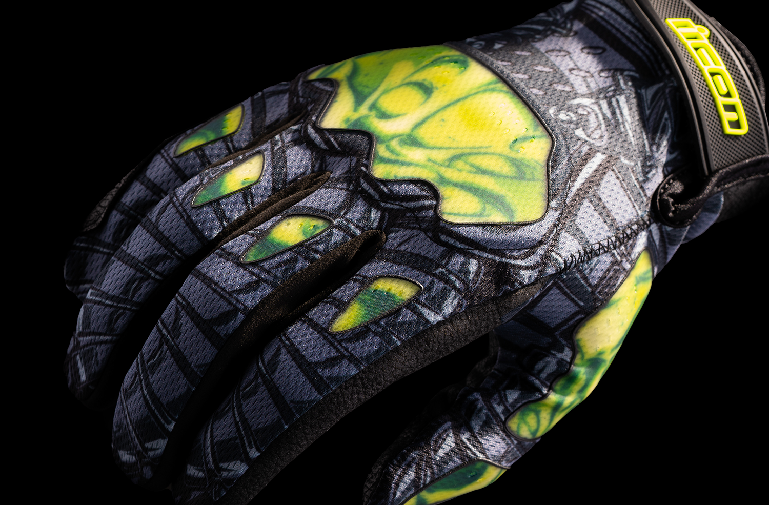 ICON Hooligan Outbreak™ Gloves - Green - Medium 3301-4654