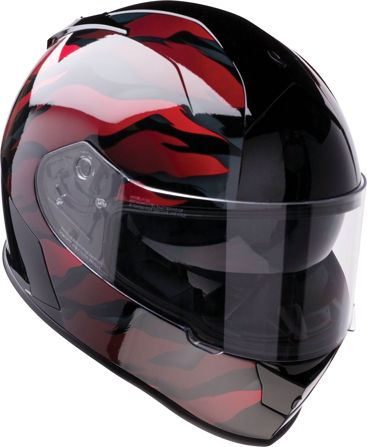 Z1R Warrant Helmet - Panthera - Black/Red - XS 010115205