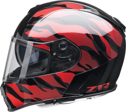 Z1R Warrant Helmet - Panthera - Black/Red - Medium 010115207