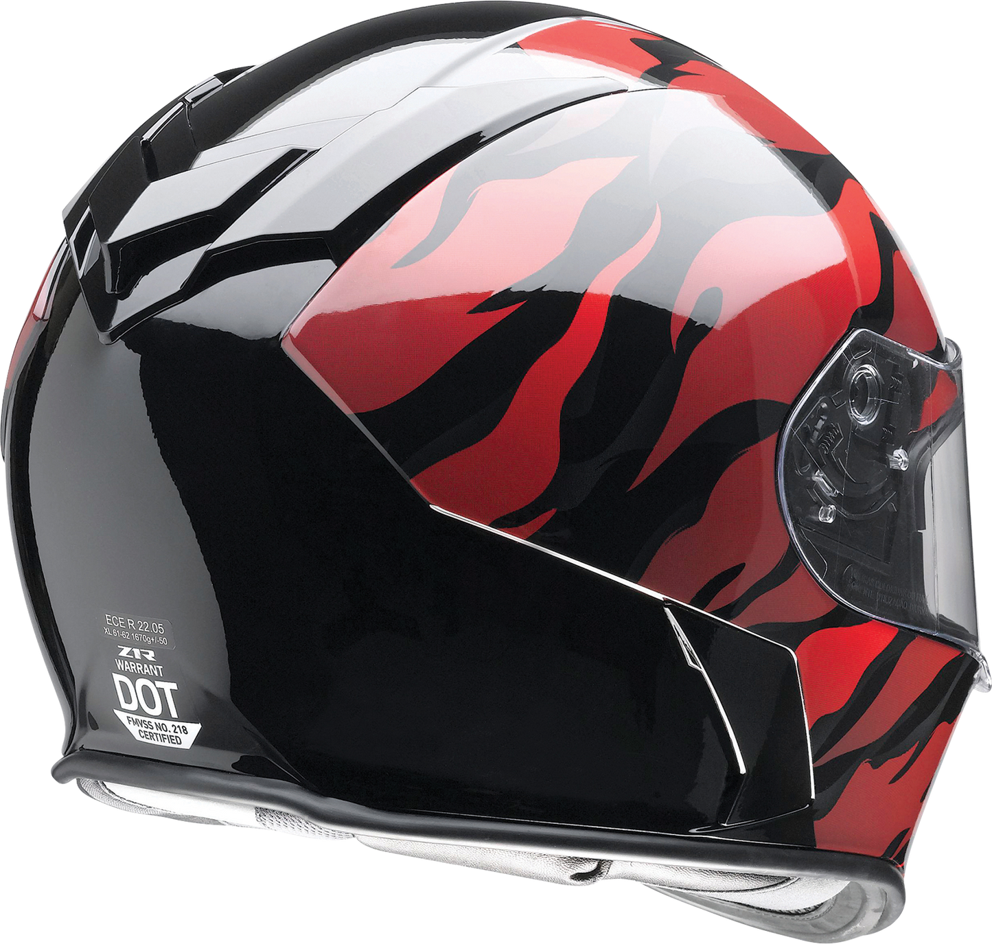 Z1R Warrant Helmet - Panthera - Black/Red - XS 010115205