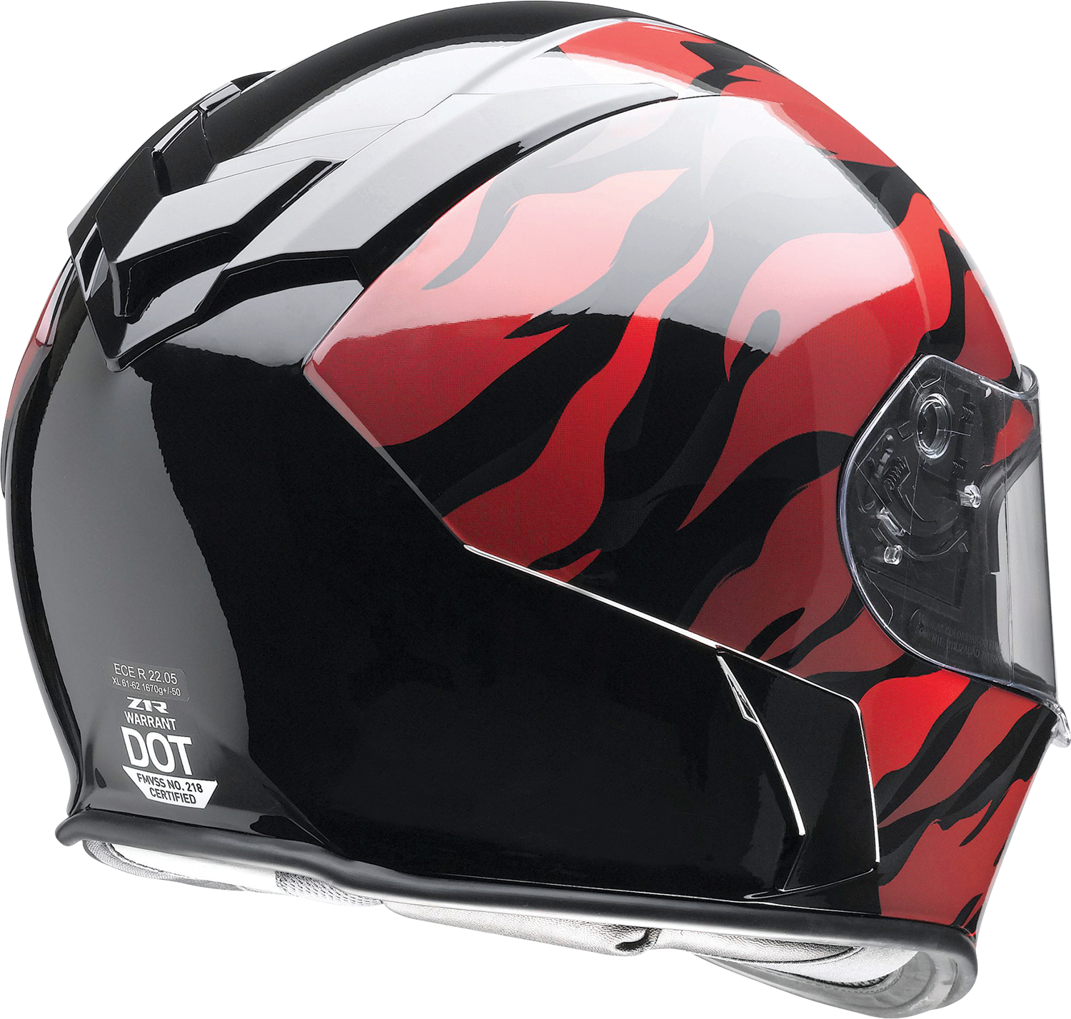 Z1R Warrant Helmet - Panthera - Black/Red - XS 010115205