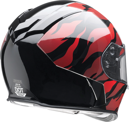 Z1R Warrant Helmet - Panthera - Black/Red - 2XL 010115210