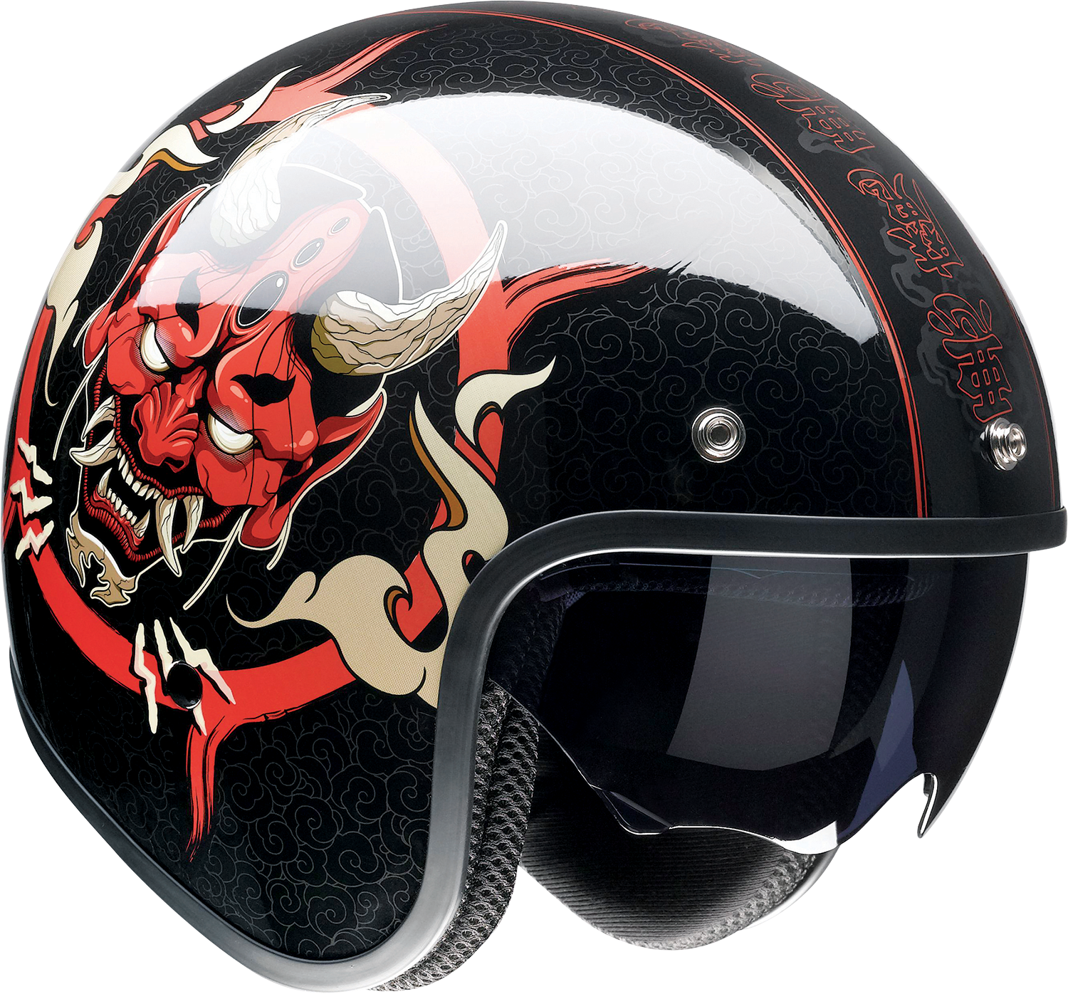 Z1R Saturn Helmet - Devilish - Gloss Black/Red - Medium 0104-2878