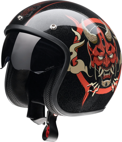 Z1R Saturn Helmet - Devilish - Gloss Black/Red - XL 0104-2880