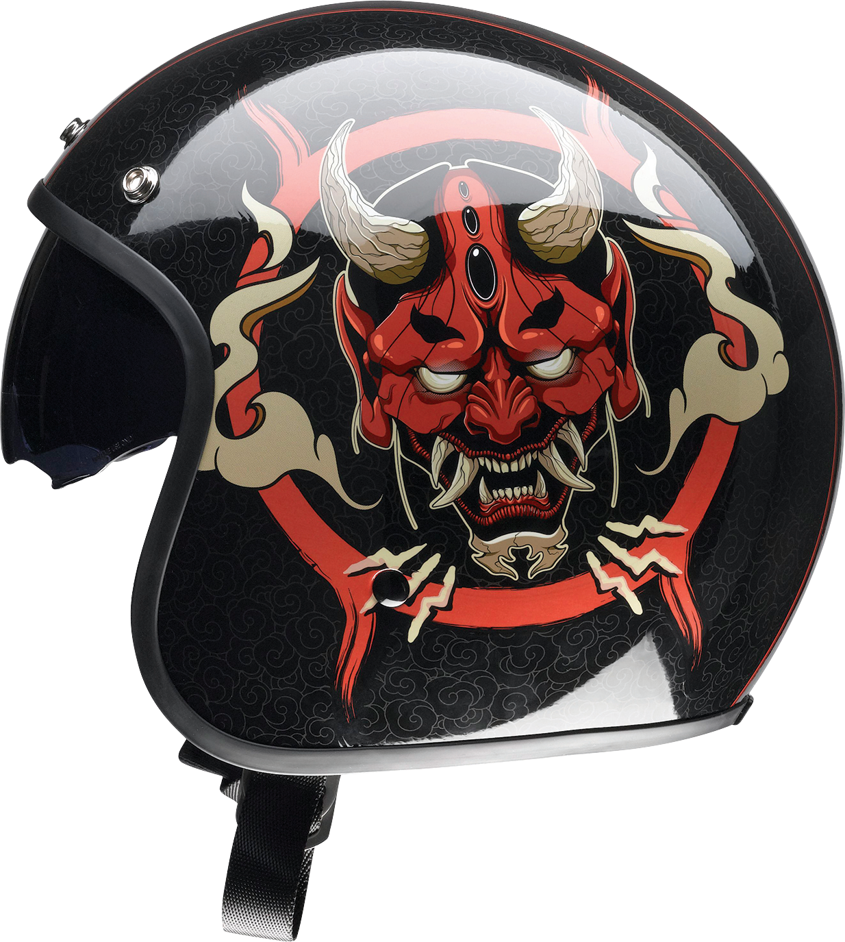 Z1R Saturn Helmet - Devilish - Gloss Black/Red - XL 0104-2880