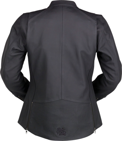 Z1R Women's Matchlock Leather Jacket - Black - 2W 2813-1031