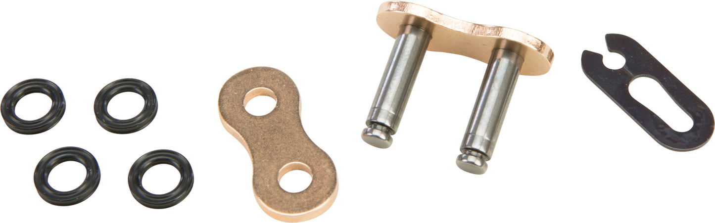 X Ring Clip Master Link 525 Gold