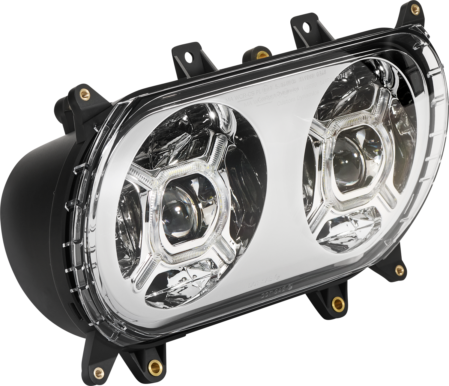 CUSTOM DYNAMICS LED Headlight - Chrome - FLTR CD-RG-H-C