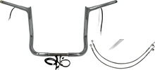 FAT BAGGERS INC. EZ Install Wired 1-1/4" Pointed Top Handlebar Kit - 14" - Chrome 902214