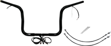 FAT BAGGERS INC. EZ Install Wired 1-1/4" Round Top Handlebar Kit - 12" - Black 901512-B