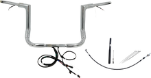 FAT BAGGERS INC. Handlebar Kit - Flat Top - 12" - Chrome 612012
