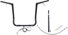 FAT BAGGERS INC. EZ Install Wired 1-1/4" Flat Top Handlebar Kit - 16" - Black 712016-B