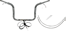 FAT BAGGERS INC. EZ Install Wired 1-1/2" Round Top Handlebar Kit - 12" - Chrome 802512