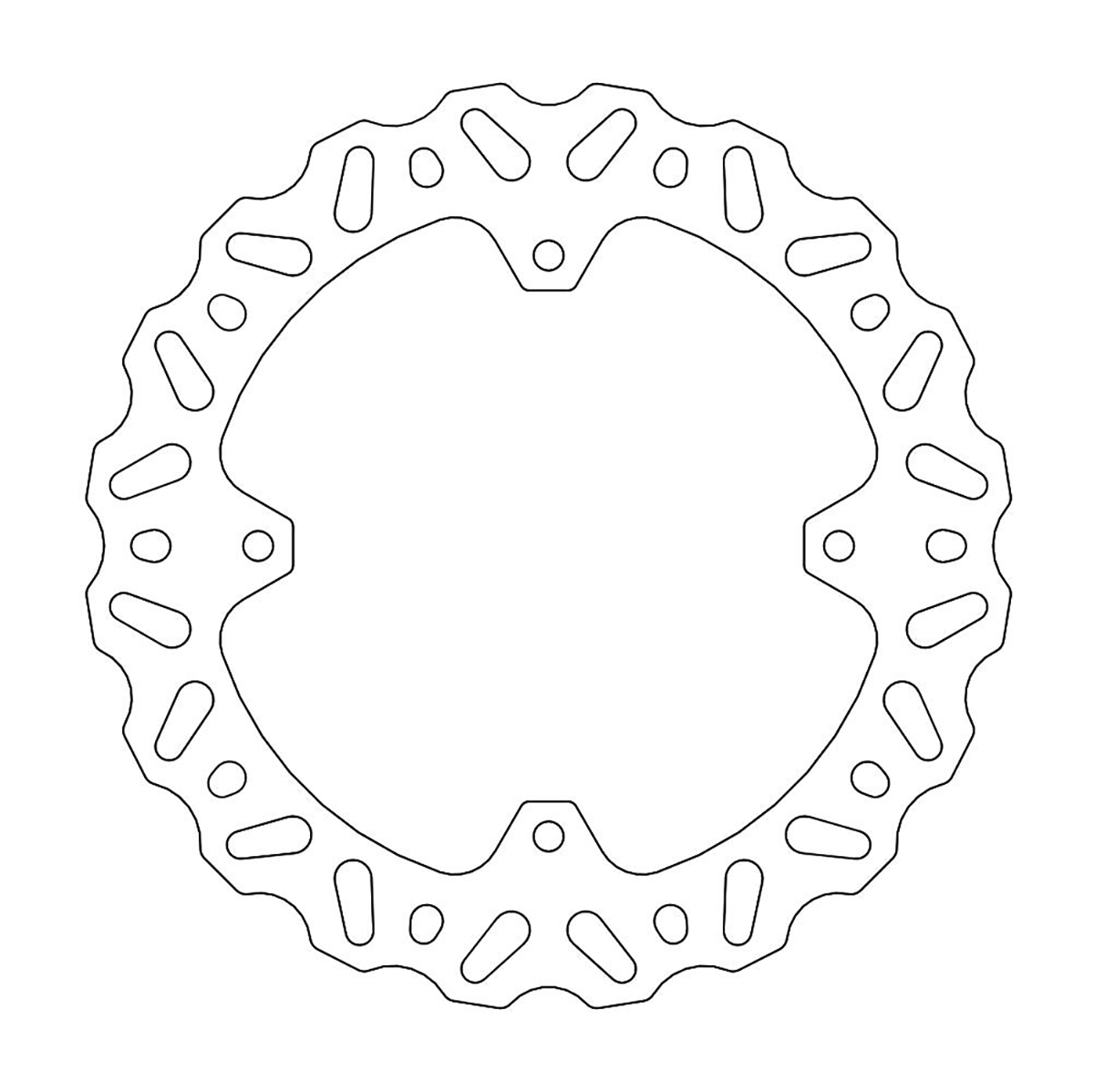 MOTO-MASTER Brake Rotor - Rear - Nitro 110365-PU
