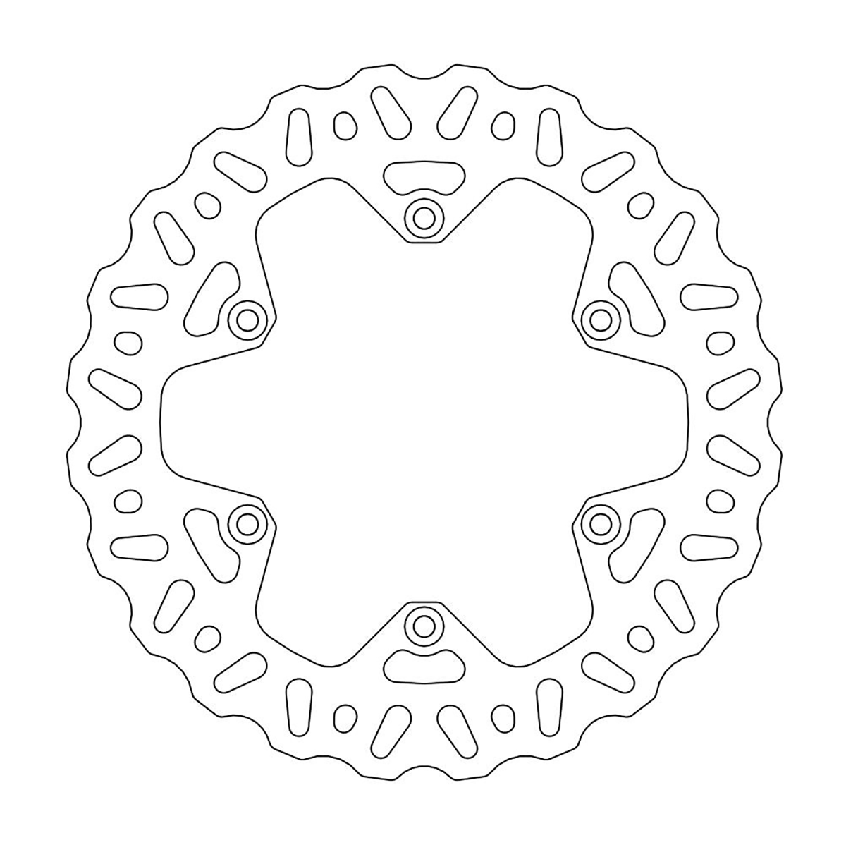 MOTO-MASTER Brake Rotor - Rear - Nitro 110363-PU