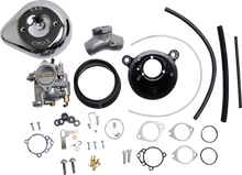 S&S CYCLE Super E Carburetor with Stealth Air Cleaner Kit - Chrome - Evolution Big Twin 110-0145