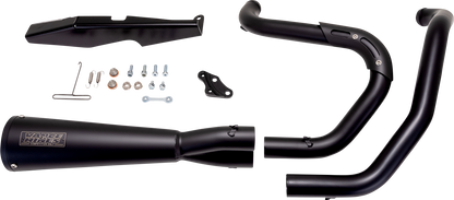 VANCE & HINES Upsweep 2-into-1 Exhaust System - Stainless Steel - Black 47627