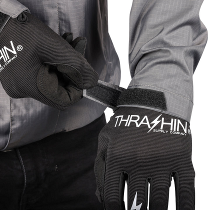 THRASHIN SUPPLY CO. Mission WP Rain Jacket - Black/Gray - Medium TMJ-11-09