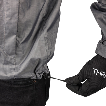 THRASHIN SUPPLY CO. Mission WP Rain Jacket - Black/Gray - Large TMJ-11-10
