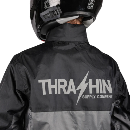 THRASHIN SUPPLY CO. Mission WP Rain Jacket - Black/Gray - XL TMJ-11-11