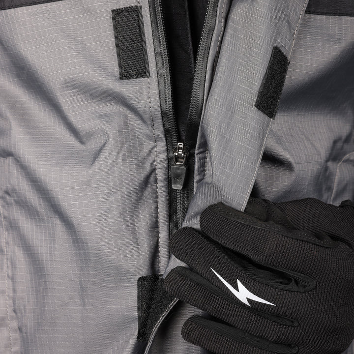 THRASHIN SUPPLY CO. Mission WP Rain Jacket - Black/Gray - 2XL TMJ-11-12