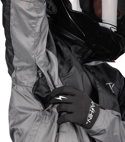 THRASHIN SUPPLY CO. Mission WP Rain Jacket - Black/Gray - 3XL TMJ-11-13