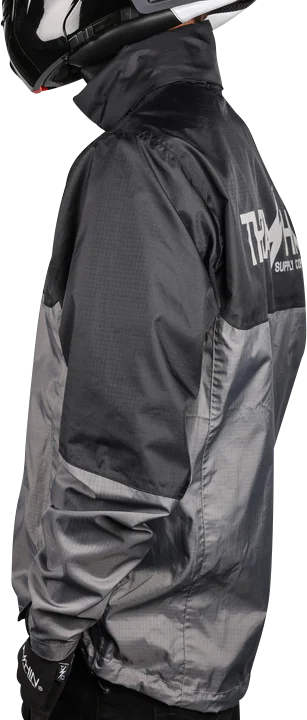 THRASHIN SUPPLY CO. Mission WP Rain Jacket - Black/Gray - 3XL TMJ-11-13