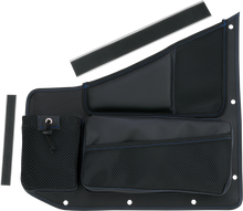 SHOW CHROME Kaliber Organizer - Passenger - Black w/ Blue Stitching H44-7PBLU