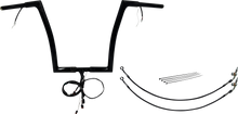 FAT BAGGERS INC. EZ Install Wired 1-1/4" Flat Top Handlebar Kit - 14" - Black 701914-B