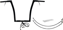 FAT BAGGERS INC. EZ Install Wired 1-1/4" Flat Top Handlebar Kit - 16" - Black 701916-B