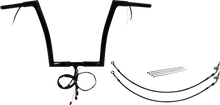 FAT BAGGERS INC. EZ Install Wired 1-1/4" Flat Top Handlebar Kit - 14" - Black 702914-B