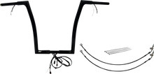 FAT BAGGERS INC. EZ Install Wired 1-1/4" Flat Top Handlebar Kit - 16" - Black 702916-B