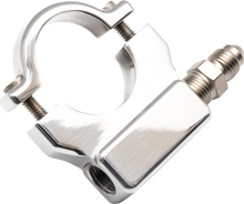 FEULING PARTS Oil Pressure Gauge Mount - 1.25" - Chrome 9056