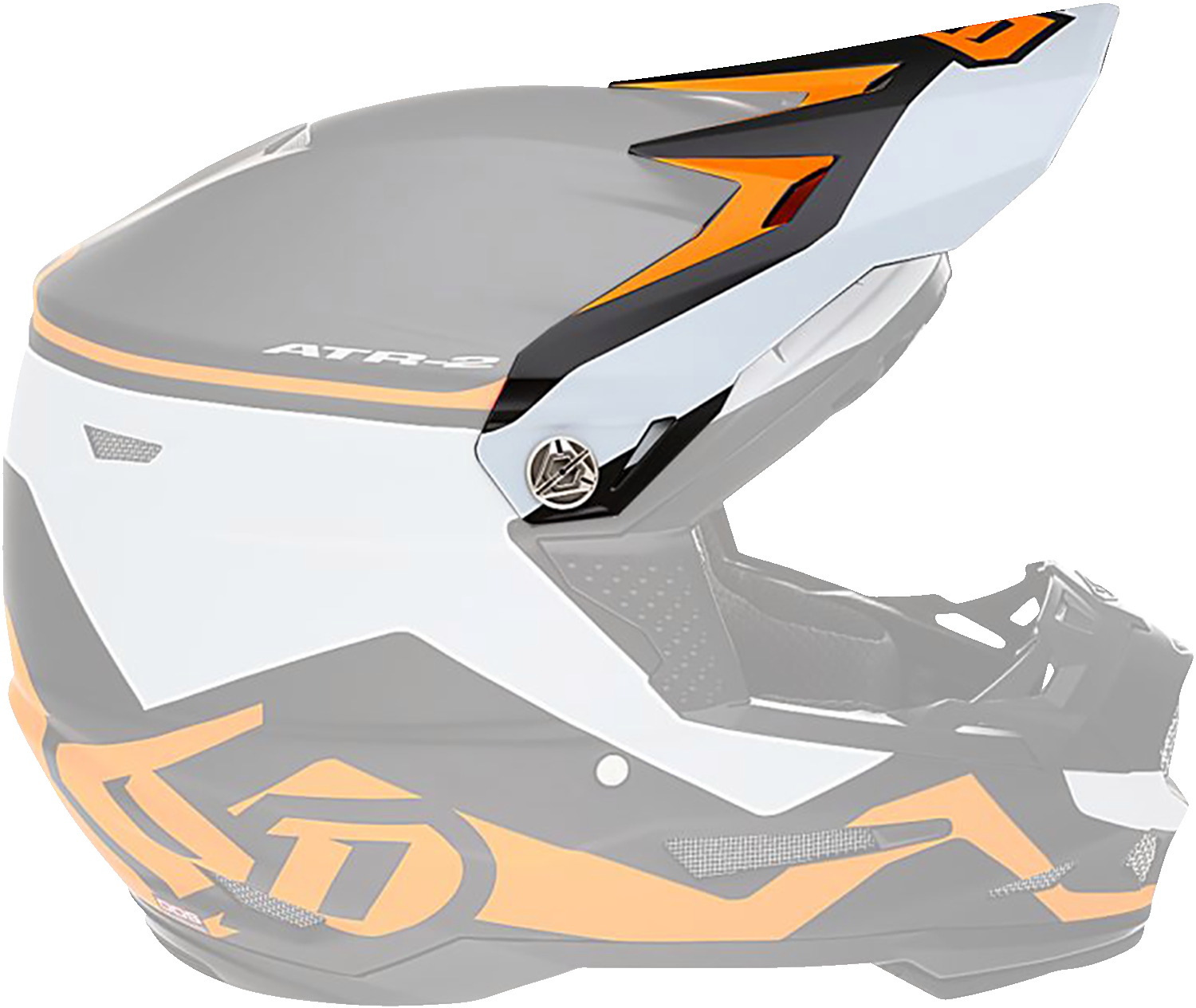6D HELMETS ATR-2Y Visor - Drive - Neon Orange 72-4131