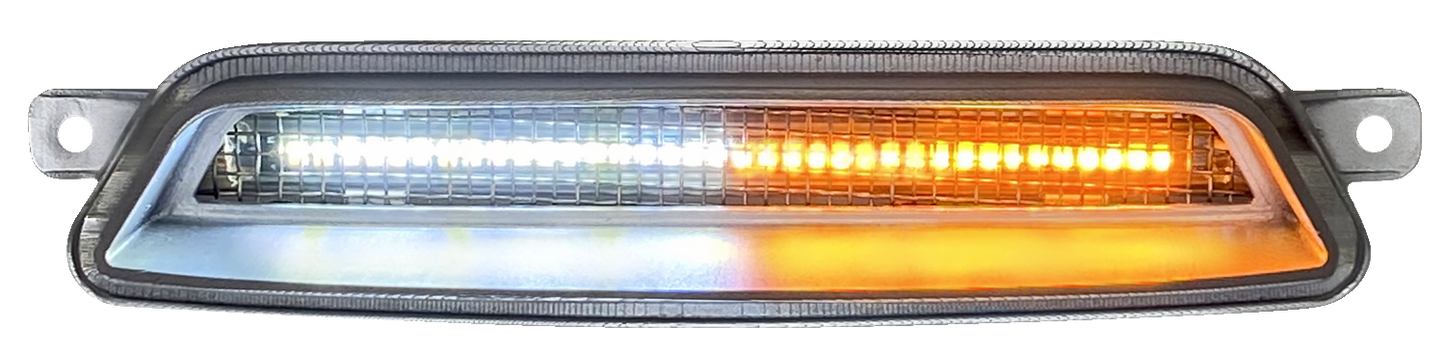 CUSTOM DYNAMICS Fairing Vent Light - LED - Chrome CD-IND-V-C