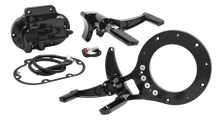 HAWG HALTERS Mid Control Conversion Kit - Black - Knurled Pegs - FLH/FLT MCK-FH21AS-FK