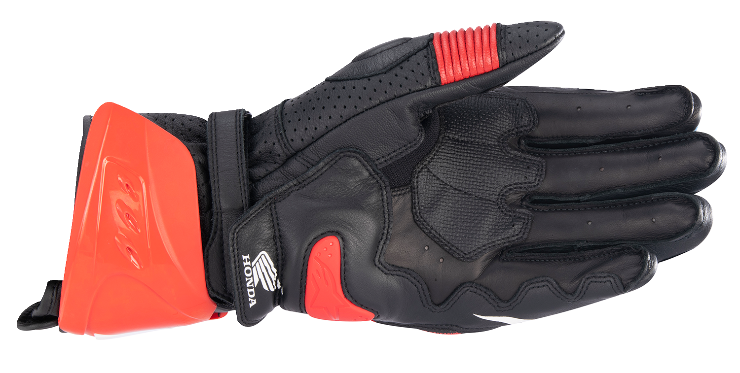 ALPINESTARS Honda GP Pro R3 Gloves - Black/Bright Red/Blue - Medium 3556223-1317-M