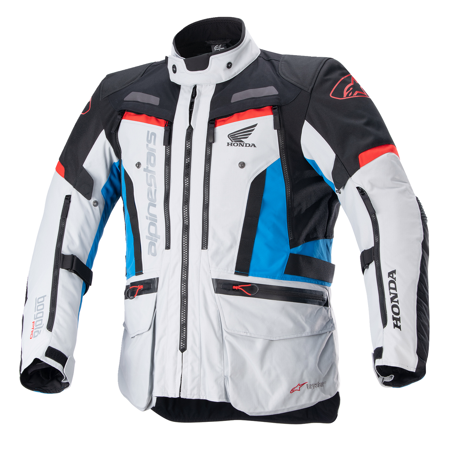 ALPINESTARS Honda Bogotà Pro Drystar® Jacket - Gray/Black/Red/Blue - XL 3206723-9173-XL
